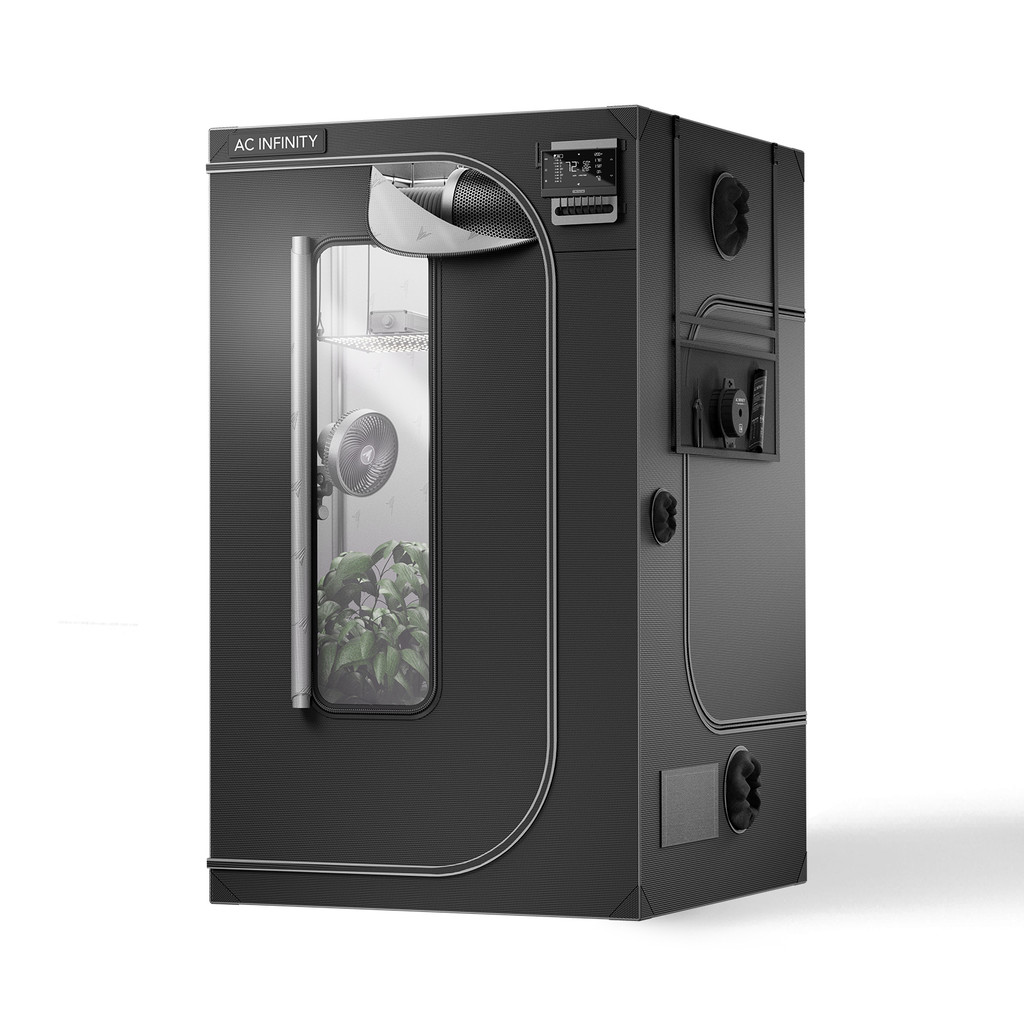 AC INFINITY CLOUDLAB 844, Advance Grow Tent 4x4, Thickest Poles and Canvas 48" x 48" x 80"