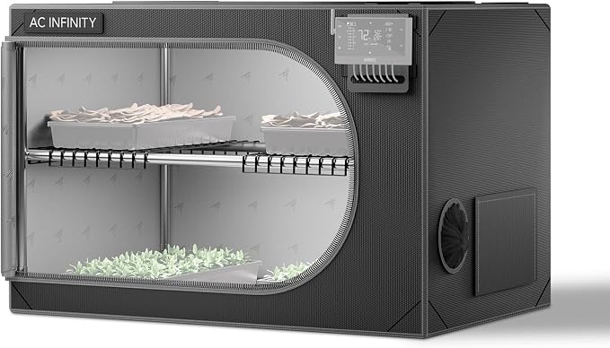 AC INFINITY CLOUDLAB Advance Propagation Grow Tent, Support Bars and Shelf Racks 24" x 24" x 36"