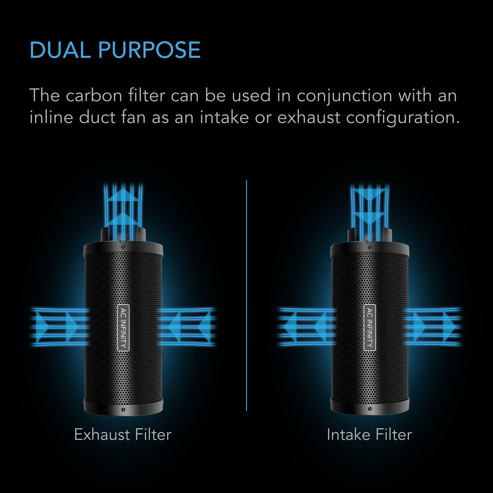 Ac Infinity Duct Carbon Filter 8" Extra Long with Australian Charcoal - Image 4