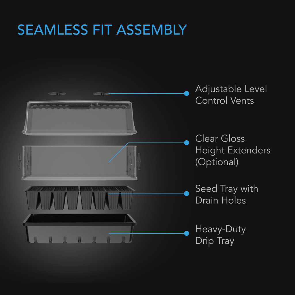 Ac Infinity Heavy-Duty Humidity Dome 5x8, Includes Height Extension Kit - Image 3
