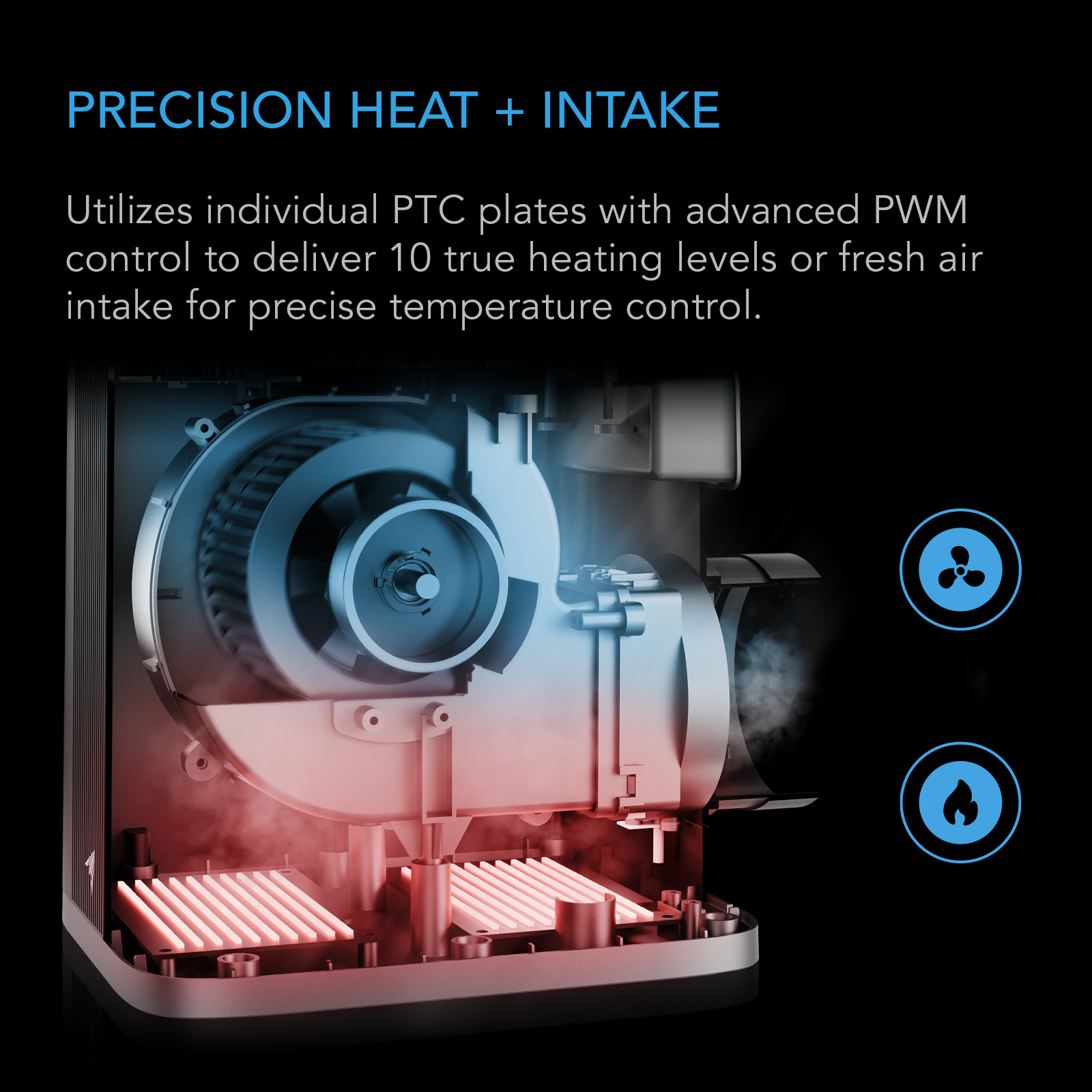 AC INFINITY THERMOFORGE T7, Plant Heater 1000W with AI-Powered VPD Temp Controller - Image 5
